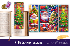Winter Bookmarks PNG Printable | Christmas bookmarks Product Image 1