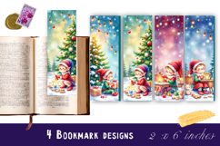 Winter Bookmarks PNG Printable | Christmas bookmarks Product Image 1