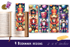 Winter Bookmarks PNG Printable | Christmas bookmarks Product Image 1