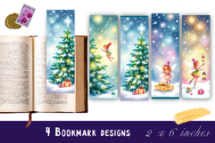 Winter Bookmarks PNG Printable | Christmas bookmarks Product Image 1