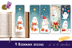 Winter Bookmarks PNG Printable | Christmas bookmarks Product Image 1