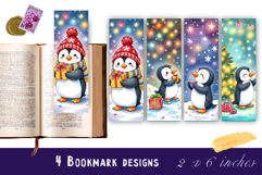 Winter Bookmarks PNG Printable | Christmas bookmarks Product Image 1