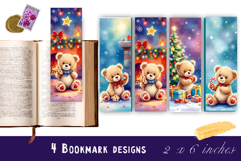 Winter Bookmarks PNG Printable | Christmas bookmarks Product Image 1