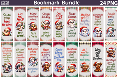 Christmas Bookmarks Bundle | Funny Wine Quotes Bookmark Product Image 14