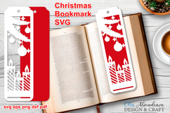 Christmas Bookmarks Papercut Template|Bookmark svg Bundle Product Image 6