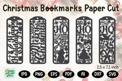 Christmas Bookmarks SVG | Paper Cut Template | Cricut | Craft