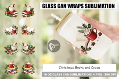 Christmas Books Cocoa Glass Can Product Image 1