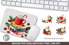 Christmas Books Cocoa Mouse Pad Product Image 1