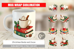Christmas Books Cocoa Mug Wrap Product Image 1