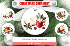 Christmas Books Cocoa Ornament Product Image 1
