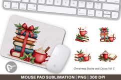 Christmas Books Cocoa Mouse Pad Product Image 1
