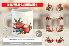 Christmas Books Cocoa Mug Wrap Product Image 1