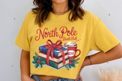 Christmas Books PNG, All Booked for Christmas Png, Book Love Product Image 5
