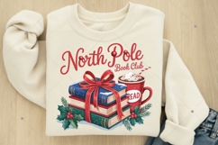 Christmas Books PNG, All Booked for Christmas Png, Book Love Product Image 6