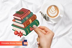Christmas Books Sticker, Holiday Reading Sticker Pack Product Image 1