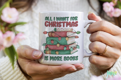 Christmas Books Tree Png Sublimation Product Image 4