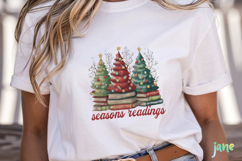 Christmas Books Tree Png Sublimation Product Image 5