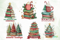 Christmas Books Tree Png Sublimation Product Image 3