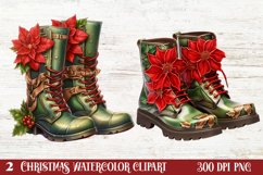 Christmas Boots Clipart, Christmas Boots Clipart Product Image 1