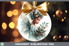 GorgeousChristmas Botanicals Ornament design.