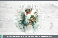 GorgeousChristmas Botanicals Wind Spinner design.