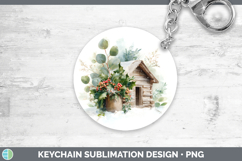 GorgeousChristmas Botanicals Keychain design.
