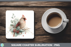 GorgeousChristmas Botanicals Square Coaster design.