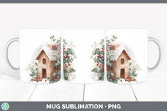 GorgeousChristmas Botanicals Mug Wrap design.