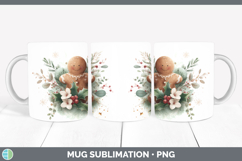 GorgeousChristmas Botanicals Mug Wrap design.