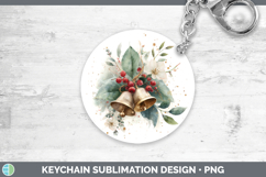 GorgeousChristmas Botanicals Keychain design.