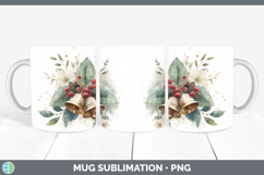 GorgeousChristmas Botanicals Mug Wrap design.