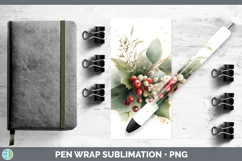 GorgeousChristmas Botanicals Pen Wrap design.