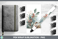 GorgeousChristmas Botanicals Pen Wrap design.