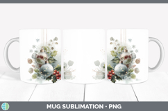 GorgeousChristmas Botanicals Mug Wrap design.
