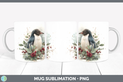 GorgeousChristmas Botanicals Mug Wrap design.