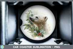 GorgeousChristmas Botanicals Car Coaster design.