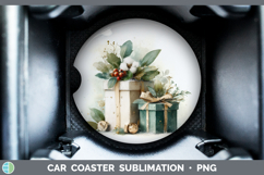 GorgeousChristmas Botanicals Car Coaster design.