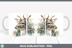 GorgeousChristmas Botanicals Mug Wrap design.