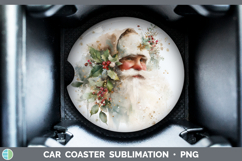 GorgeousChristmas Botanicals Car Coaster design.