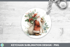 GorgeousChristmas Botanicals Keychain design.