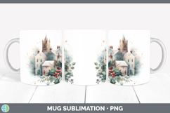 GorgeousChristmas Botanicals Mug Wrap design.