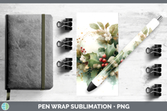 GorgeousChristmas Botanicals Pen Wrap design.