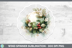 GorgeousChristmas Botanicals Wind Spinner design.