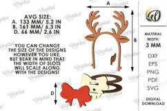 Christmas Wine Bottle Toppers Laser Cut. Christmas SVG Product Image 2