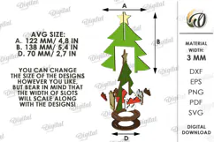 Christmas Wine Bottle Toppers Laser Cut. Christmas SVG Product Image 2