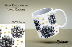 Christmas Shiny Bows Sublimation Mug Wraps - 6 Designs Product Image 2