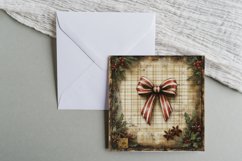 Christmas Bow Scrapbook Square Paper Junk Journal Product Image 3