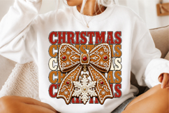 Christmas Bow PNG Coquette Christmas Png Product Image 3