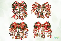 Christmas Bow PNG Product Image 1