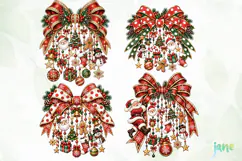 Christmas Bow PNG Product Image 1